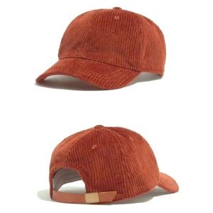 Madewell Corduroy Baseball Cap Rust